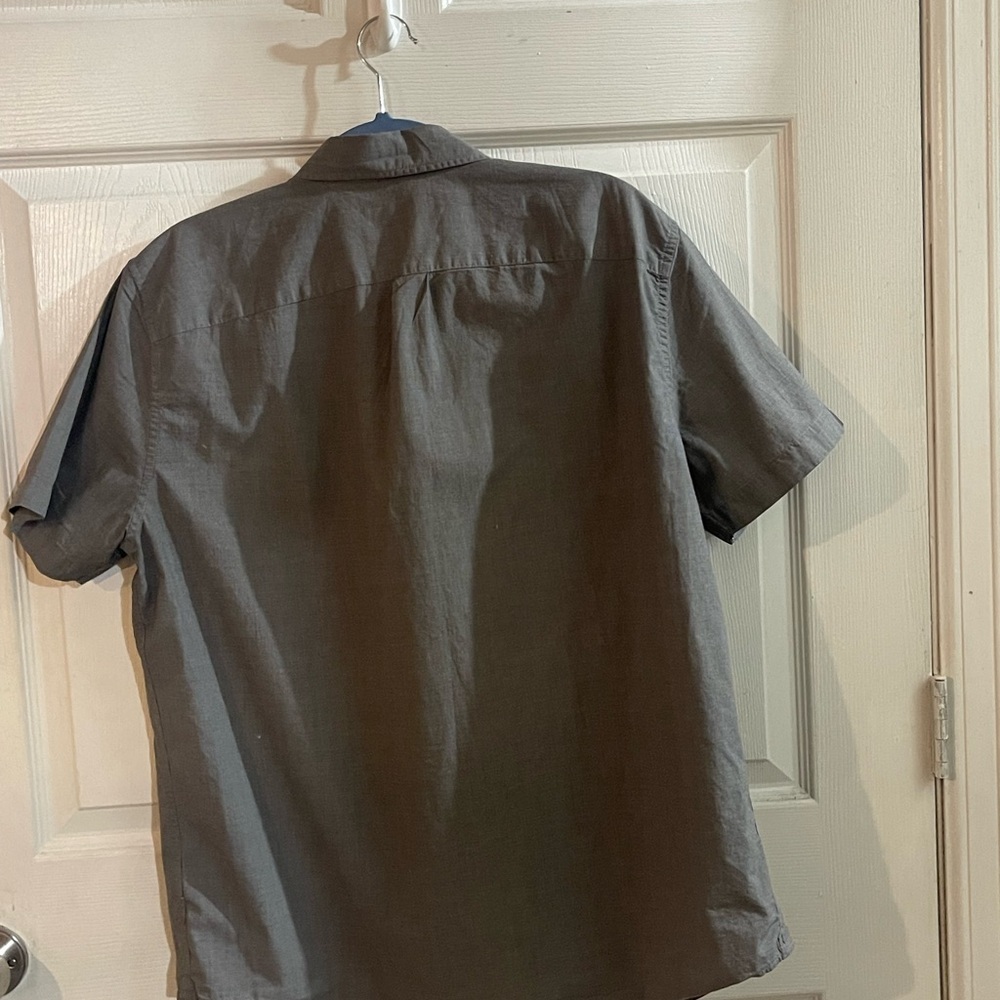 American Eagle Outfitters Dark Gray Casual Shirt - Picture 7 of 8